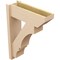 Ekena Millwork 8-in W x 24-in D x 32-in H Balboa Slat Rough Cedar Woodgrain TimberThane Outlooker, Primed Tan OUTUR080X24X32BOA24RCPR - alternate 2
